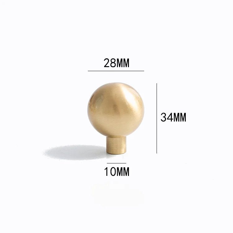 Gold T-Bar Brass Handles for Modern Drawer Pulls and Cabinets