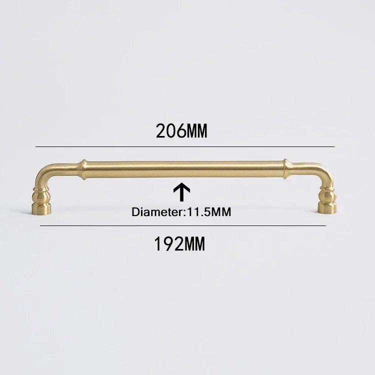 Modern Gold Solid Brass Knobs for Stylish Furniture Pulls
