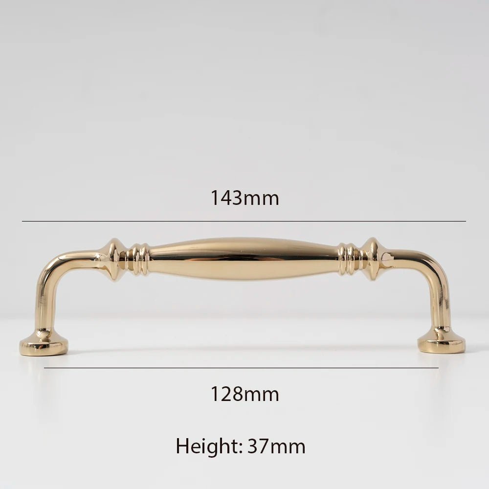 European Brass Gold Pulls for Stylish Cabinet Design