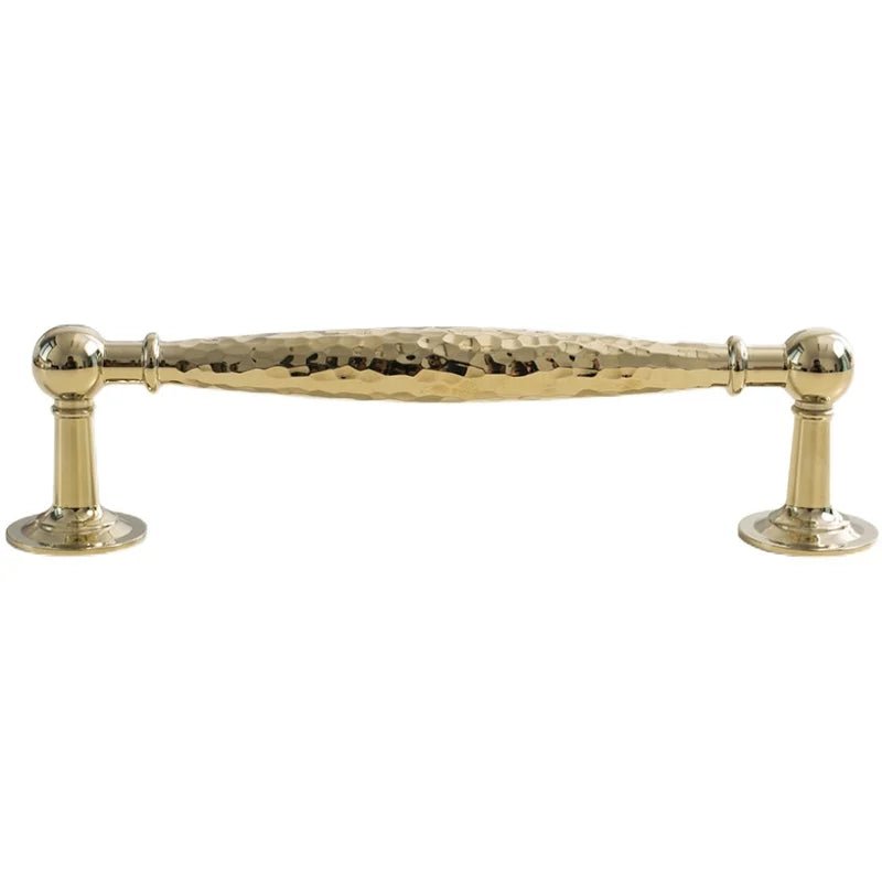 Elegant Hammer Pattern Brass T-Bar Handle for Cabinets