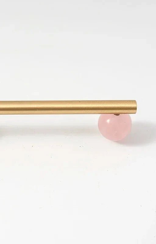 Nordic Art Marble and Brass Handles for Modern Cabinet Design