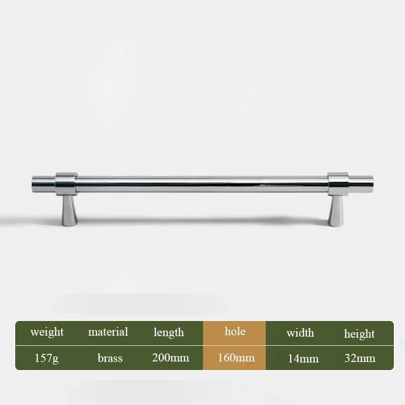Durable Brass Cabinet Handles - T-Bar Pulls & Knobs