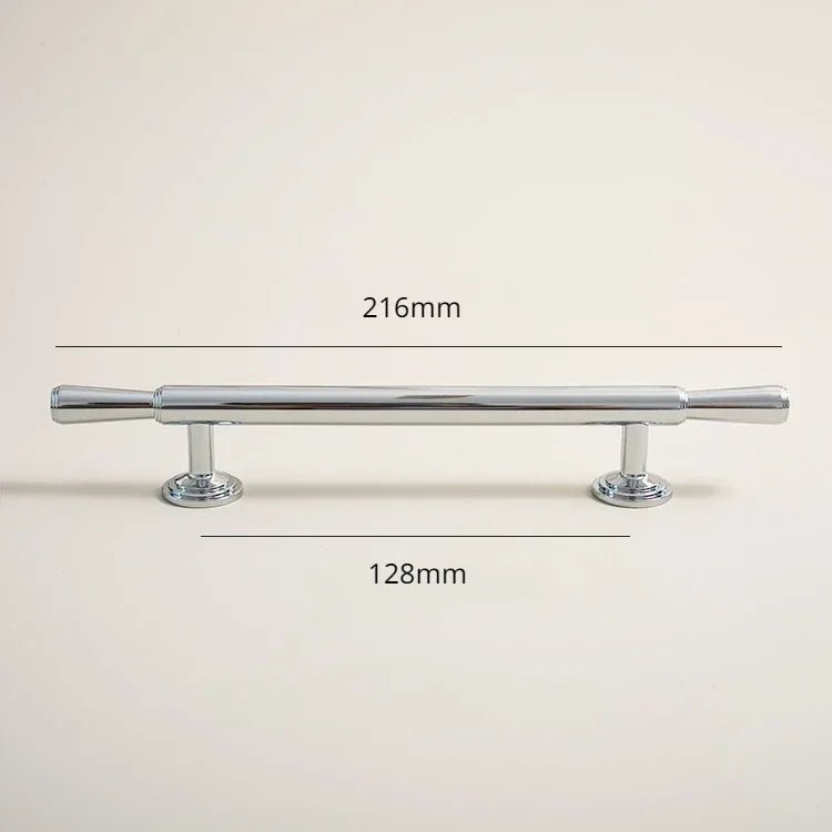 Durable Modern Silver Brass Knobs – Luxury Pull Handles for Cabinets