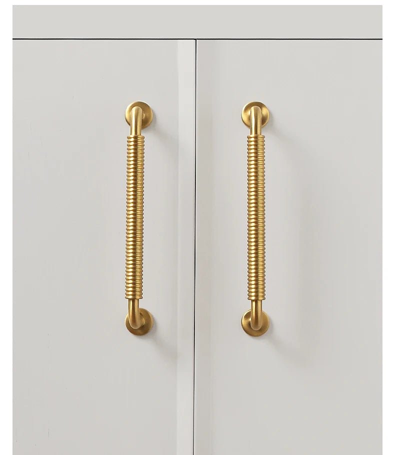 Premium Thread-Line Brass T-Bar Pulls for Furniture