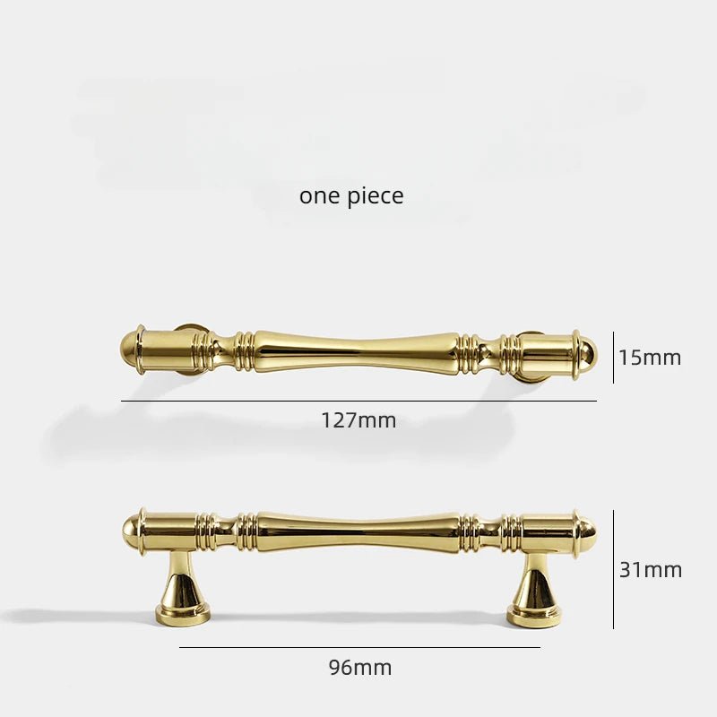 Luxury Nordic Brass Cabinet Handles – 5" Pull Handles for Drawers