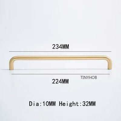Nordic Brass Handles for Modern Furniture – 2.5" to 15.7" Pulls