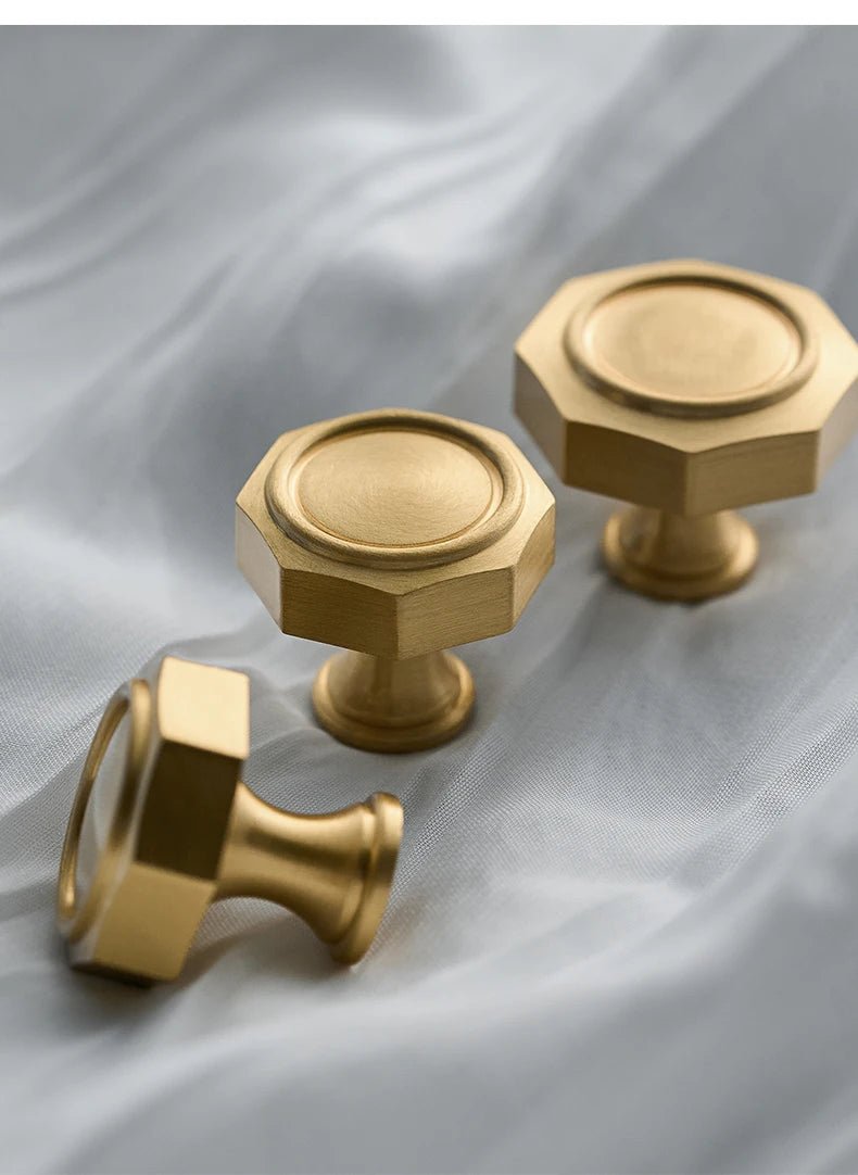 Sleek Parisian Brass Handles – Luxury T-Bar Cabinet Knobs