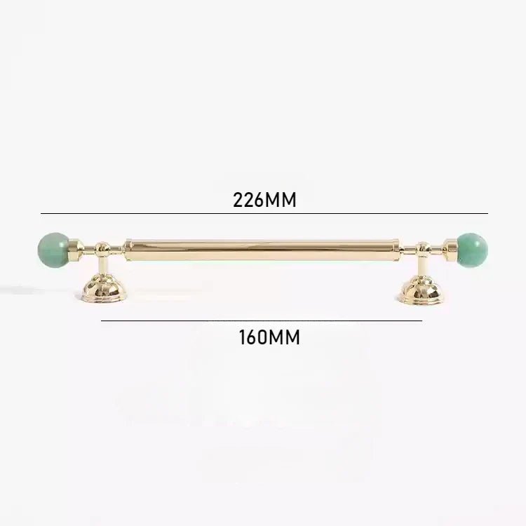 Stylish Pink Crystal Brass Handles – Glam Knobs for Modern Cabinets