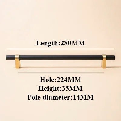 Elegant 5" Pink Wood & Brass Cabinet Pulls – Pull Handles for Drawers