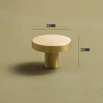Stylish Round Brass Knobs – Gold Pulls 20-33mm for Cabinet Design