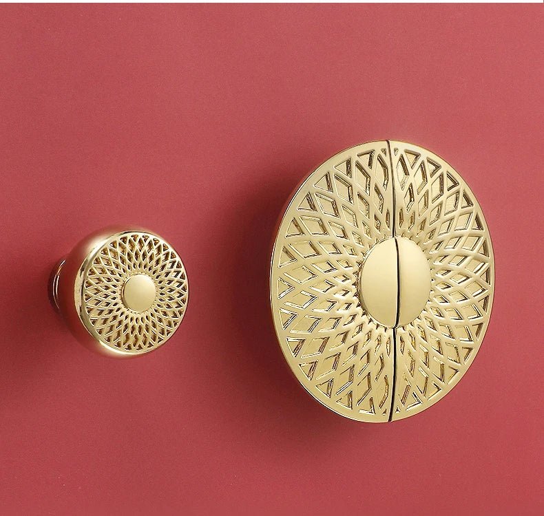 Sleek Semi-Circular Brass Pulls for Cabinets and Drawers