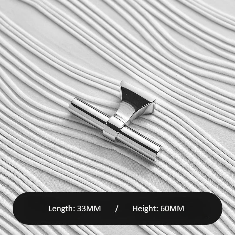 Sleek Silver Brass Cabinet Pulls – Modern Drawer Handles for Cabinets