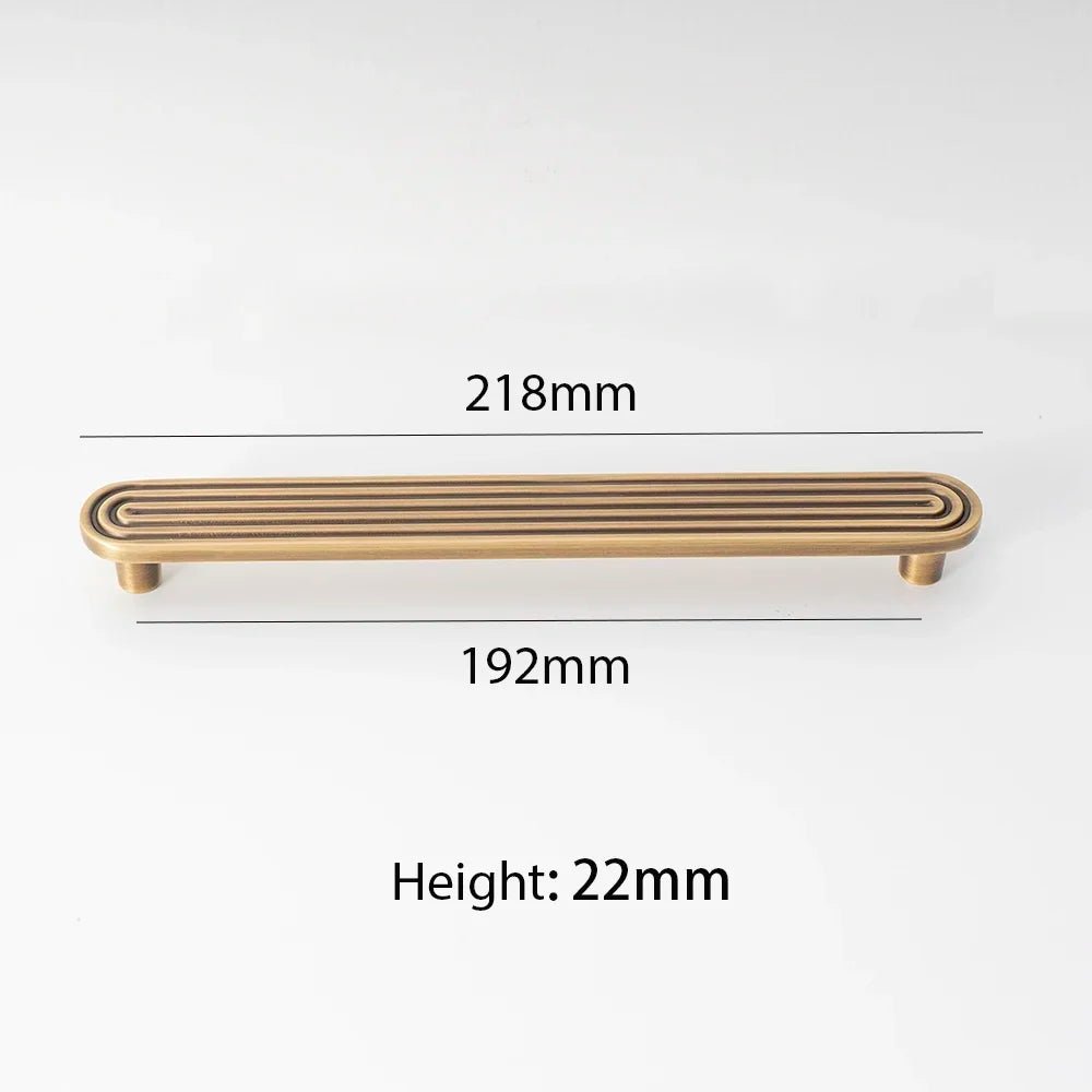 High-Quality Solid Brass Cabinet Knobs – Unique Line Design