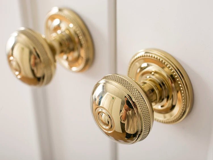 Premium Solid Brass Cabinet Knob – 1.25" Pull Handle for Drawers