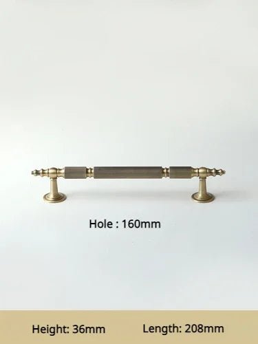 Textured Brass Handles – Vertical Grain Pulls for Kitchen and Bedroom