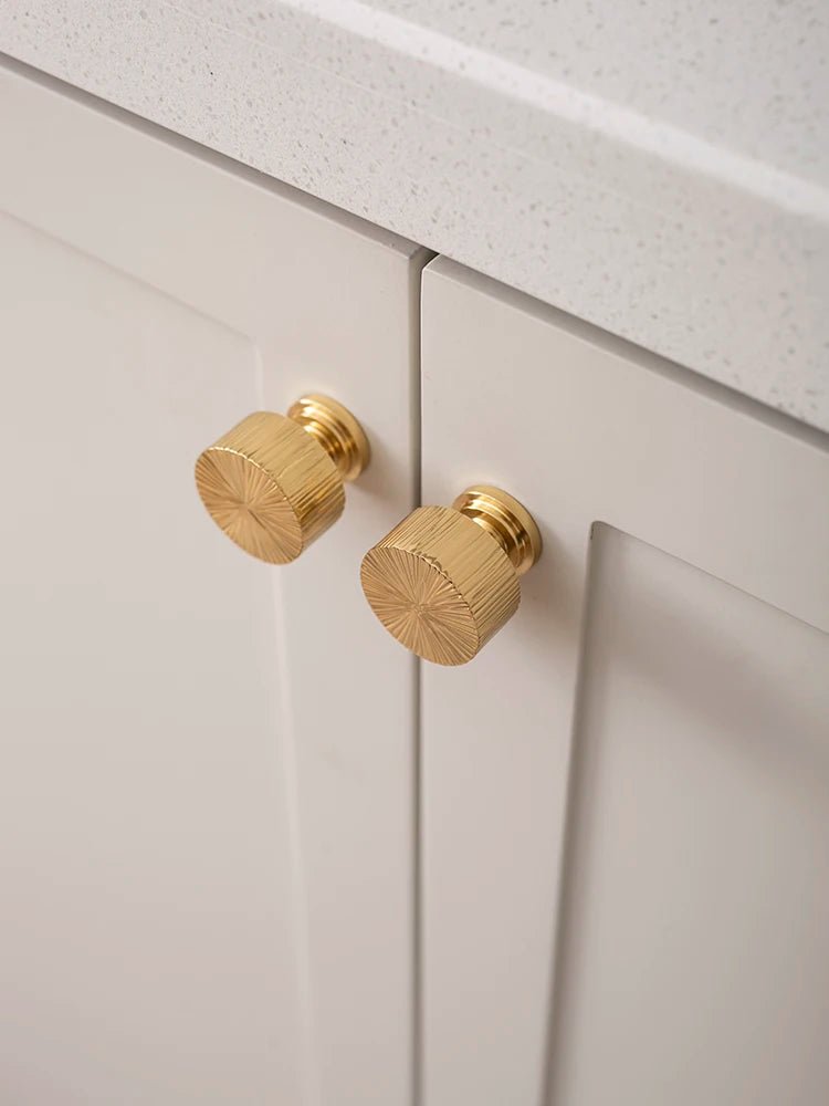 Stylish Vertical Line Brass Cabinet Pulls – Gold Handles for Furniture