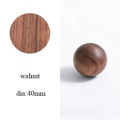 Contemporary Wooden Ball Knob Drawer Pull – Walnut, Ash, Beech Design