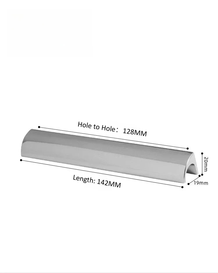 Invisible Nickel Seamless Handles – Elegant Cabinet Pull Design