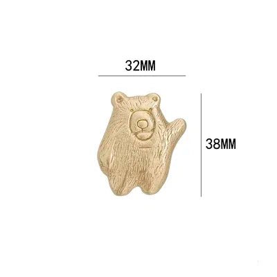 Creative Kids Animal Shaped Brass Knobs for Fun Cabinet Pulls