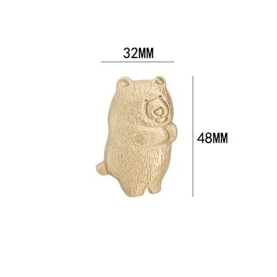 Handmade Kids Animal Shape Brass Knobs – Fun for Drawers
