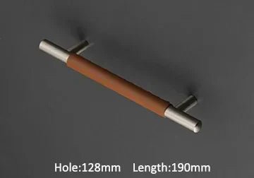 Premium Leather-Wrapped Pulls – Long Cabinet Handles for Modern Design
