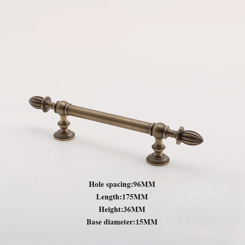 6.3 Inch Gold Pull - Lotus Brass Cabinet Knob