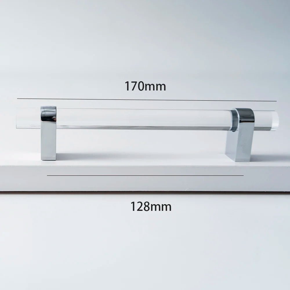 High-Quality Acrylic & Brass Knobs – 10" Pulls for Furniture
