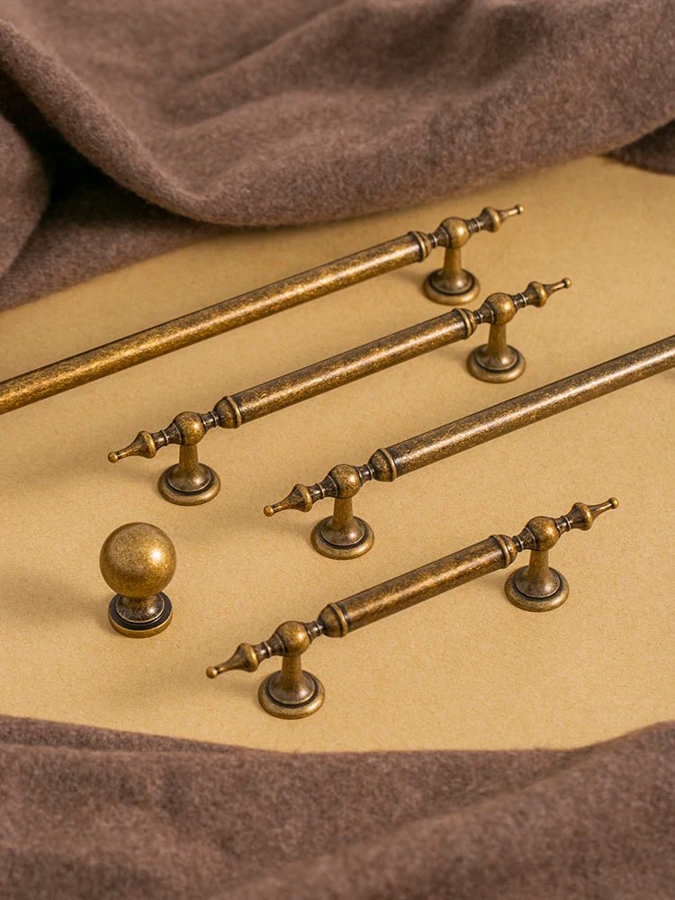 Stylish Antique Brass Handles for Cabinets – Vintage Bronze Drawer Pulls