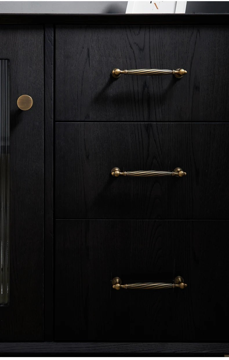 Premium Antique Bronze Brass Knobs – Vintage Pulls for Cabinets