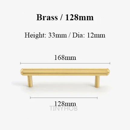 Elegant Antique Bronze Knurled Brass Handles – T-Bar Pulls for Drawers