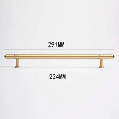 Black Gemstone Cabinet Handle – Gold Hardware  