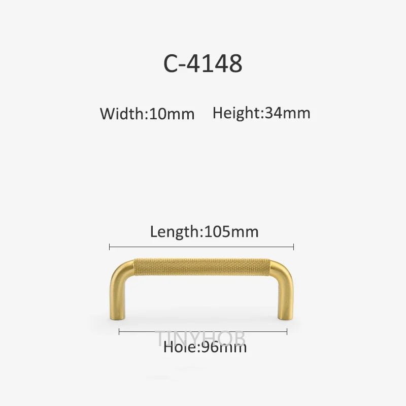 Contemporary Gold T-Bar – Diamond-Cut Cabinet Pull  