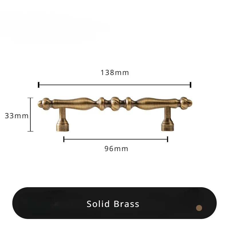 Brushed Brass T-Bar Handle – 6.3" Luxury Pull