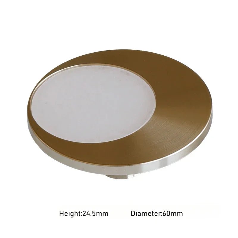 Elegant Pink Crystal Knob – Natural Stone & Brass Cabinet Pull