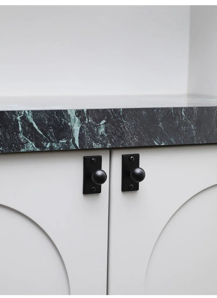 Contemporary Bronze Sphere Knobs – Ball Pendant Pull Handles for Cabinets