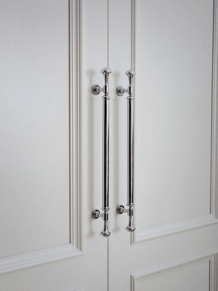 Chrome Brass Cabinet Handles – 5" Modern Pulls