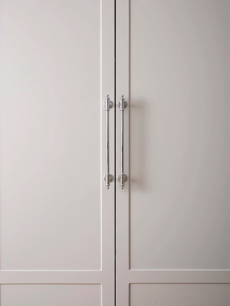 Stylish Chrome Brass T-Bar Handles – 6.3" Pulls for Modern Cabinets