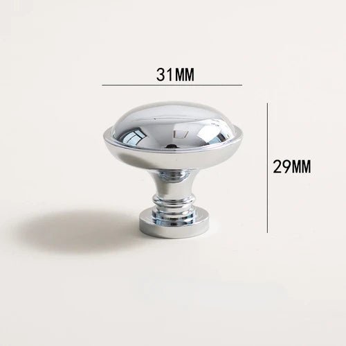 Luxury Silver Handle - Bright Chrome Brass Pull