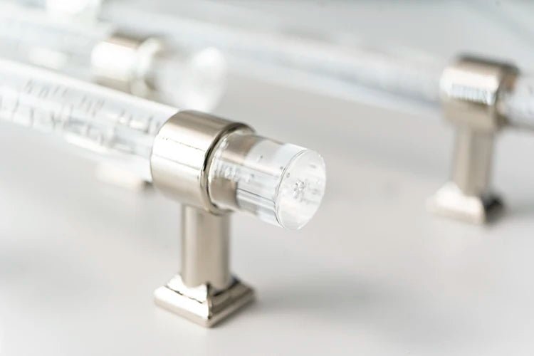 Premium Clear Acrylic Cabinet Pull – Modern T-Bar Handle for Drawers