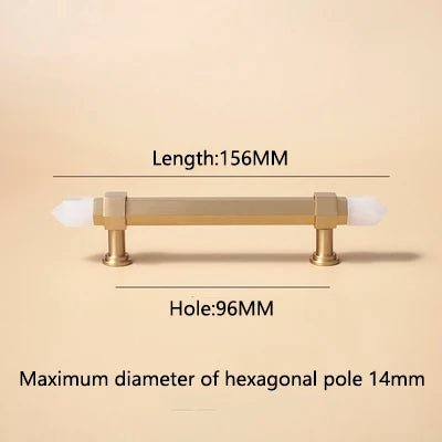 Crystal & Brass T-Bar Pulls – Luxury Knobs for Elegant Drawer Handles