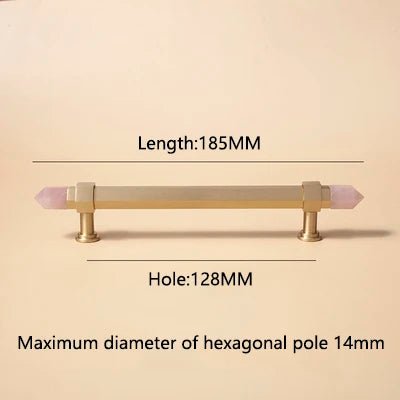 High-Quality Crystal & Brass T-Bar Knobs – Luxury Pull Handles