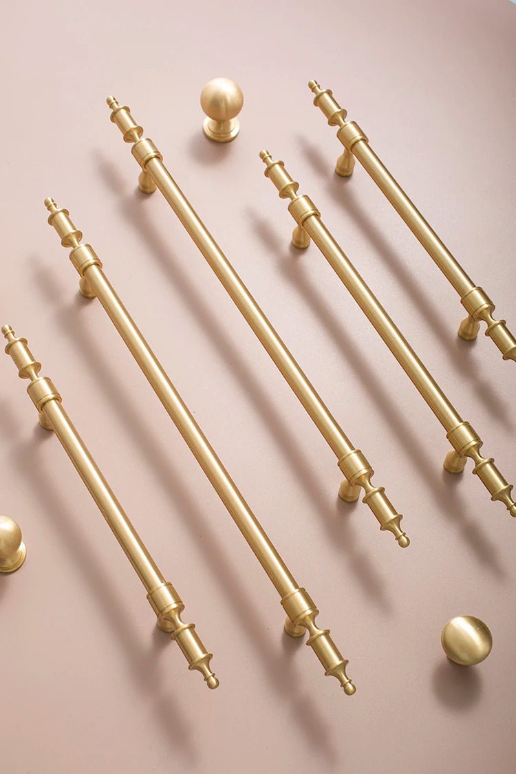 European Brass Cabinet Pulls – Gold Handles for Modern Design