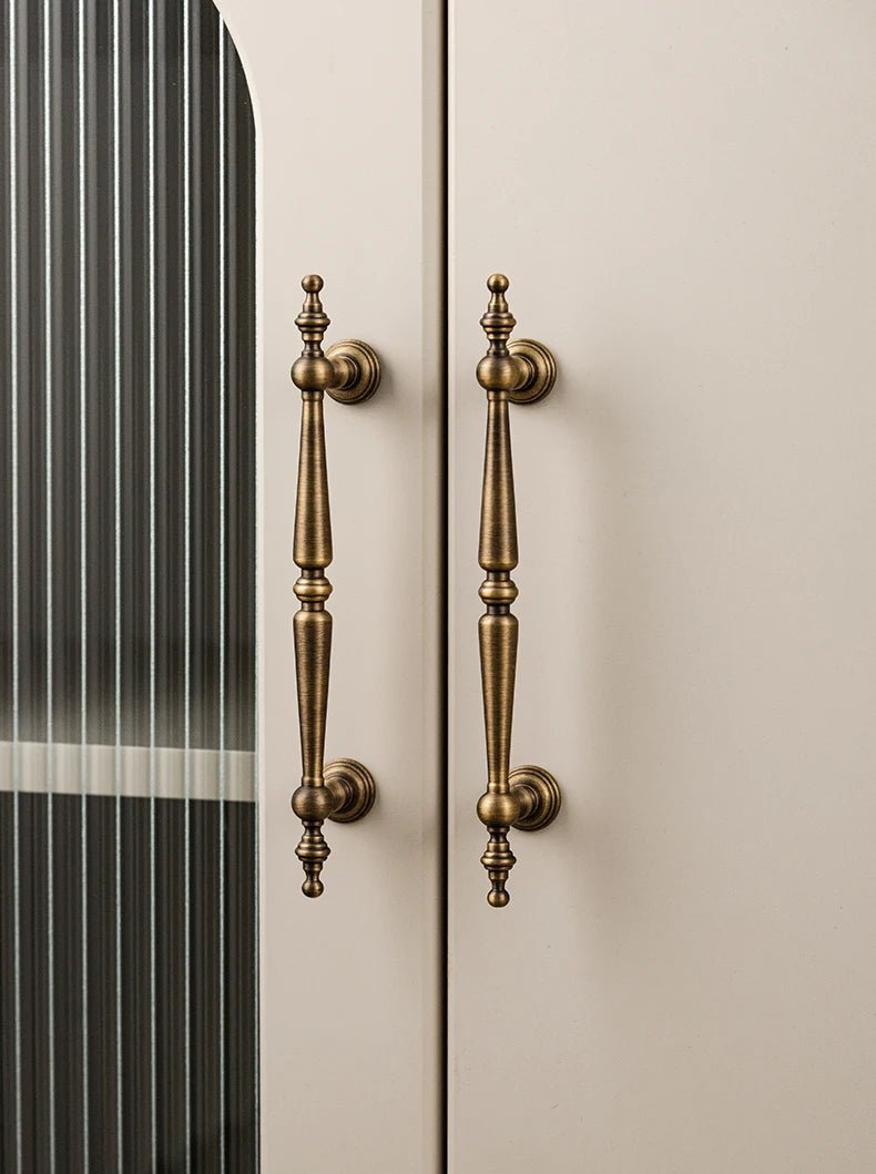 Elegant European Vintage Bronze T-Bar Knob for Cabinets