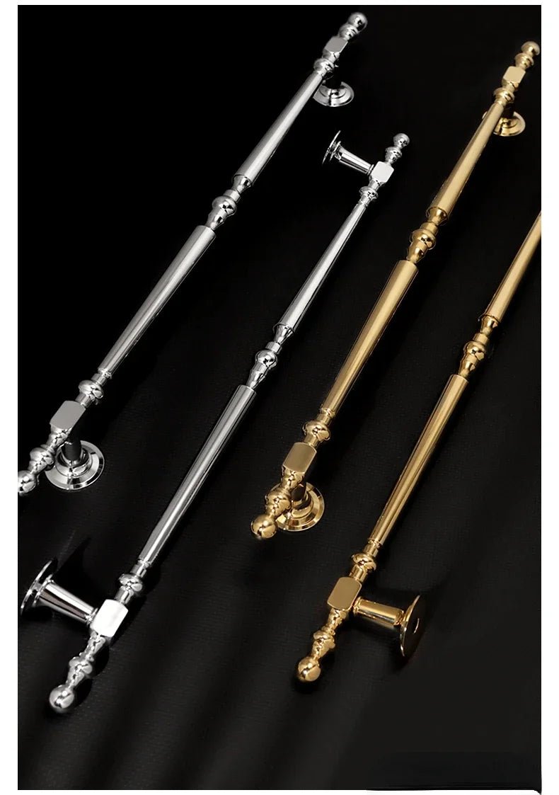Premium 21" French Brass Appliance Bars – Gold and Silver Pull Handles