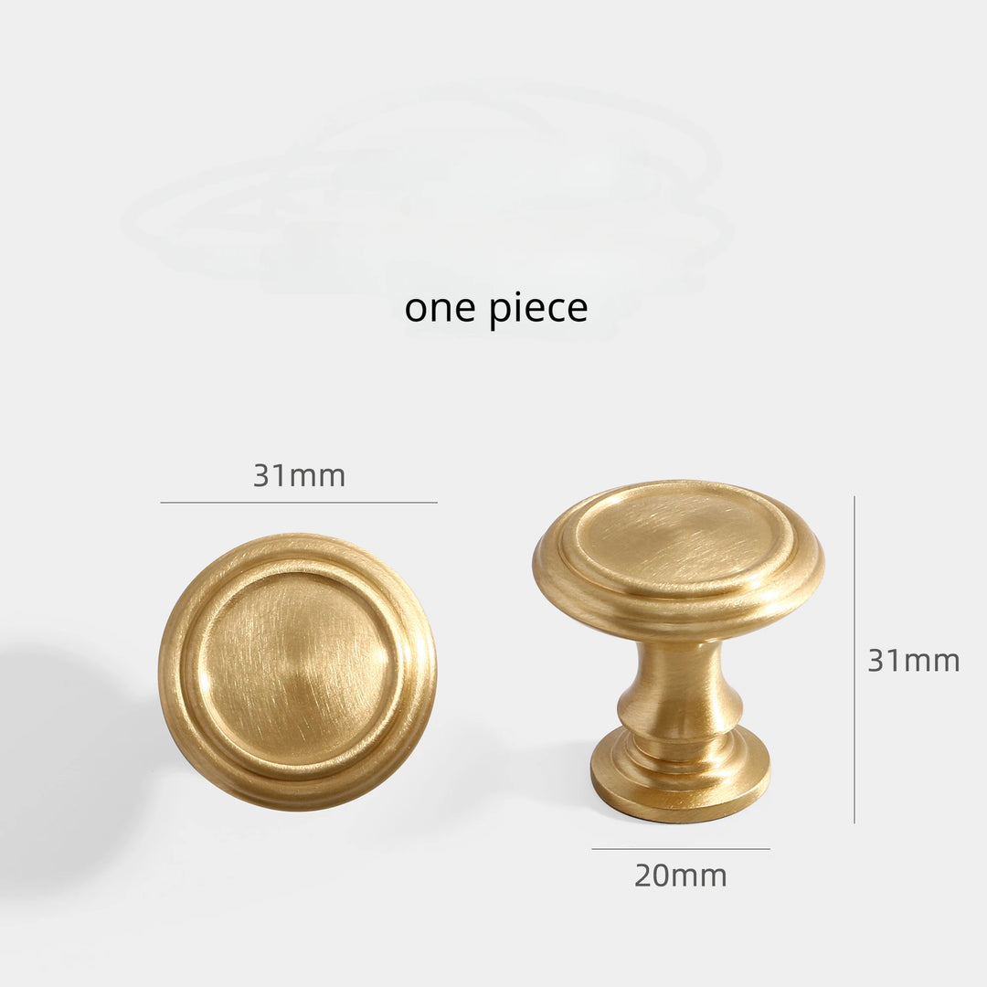 Sleek Gold Cabinet Handles – Solid Brass Knobs – 3.78"-6.3" for Drawers