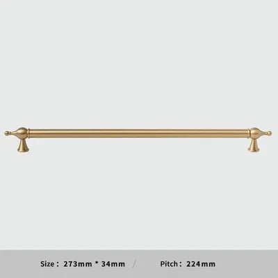 Gold Brass T-Bar Handle – Unique Design for Cabinets