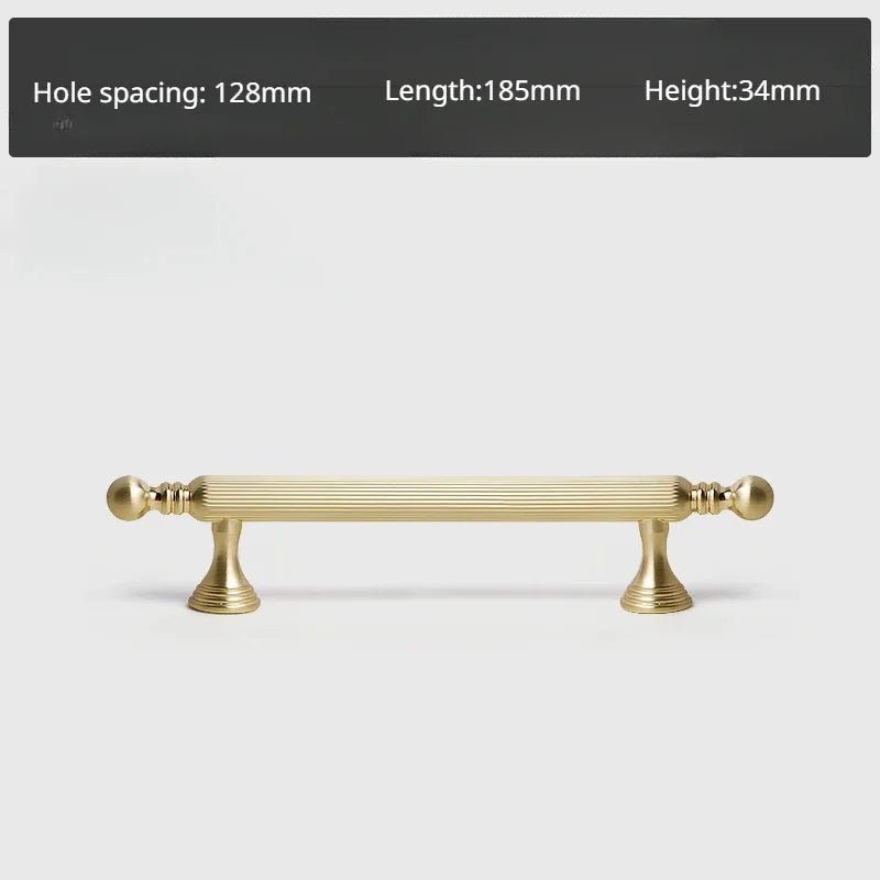 Contemporary Gold Cabinet Handles – 5" Zinc Alloy Pulls for Furniture