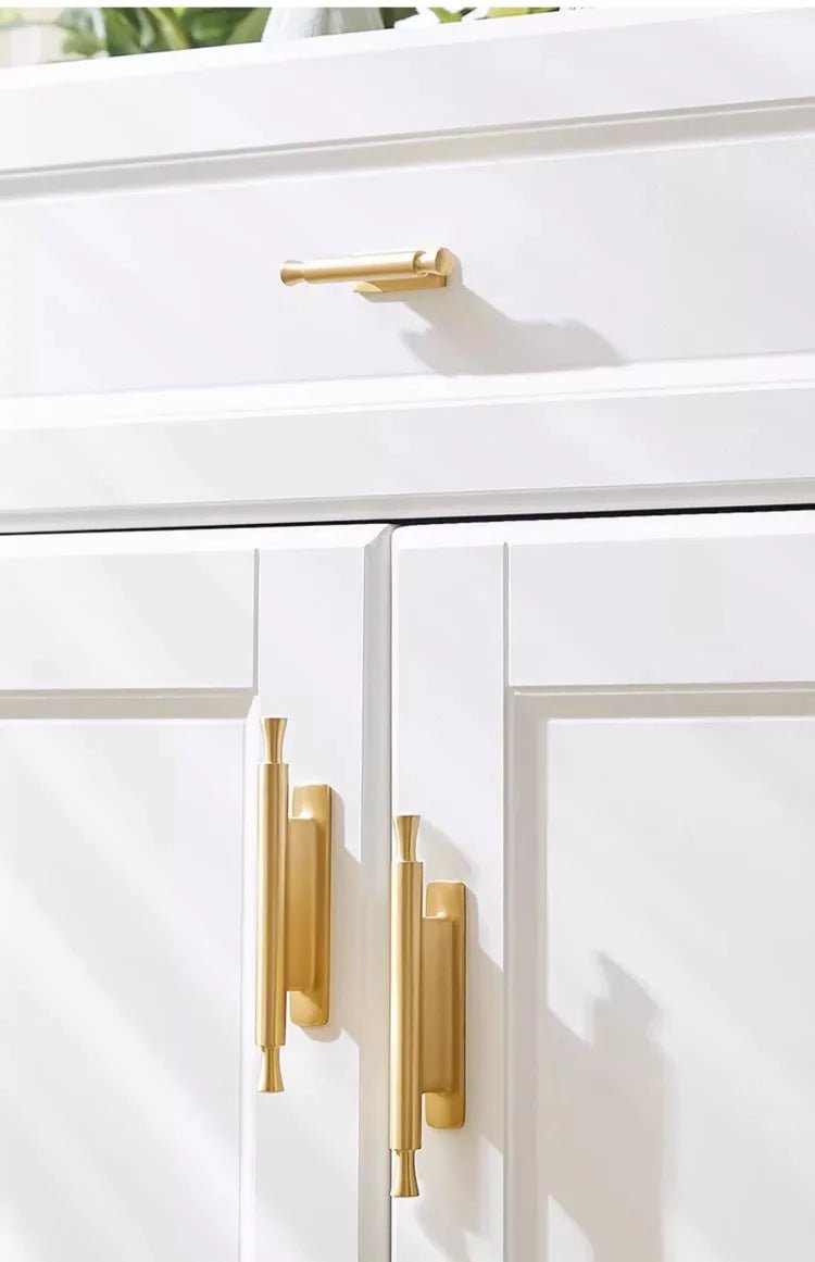 Premium Gold Round Brass Knobs – Stylish Drawer Pull Handles