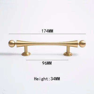 Modern Gold T-Bar Brass Pulls for Elegant Cabinet Handles
