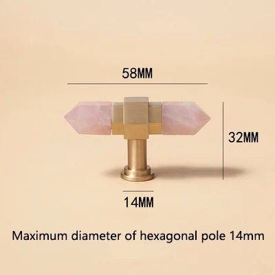 Crystal & Brass Knobs for Luxury Cabinet Handles – Drawer Pulls